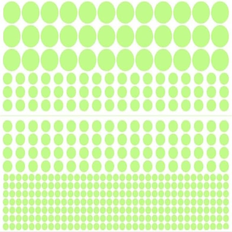 1 Sheet 407 Pcs Glow in The Dark Wall Stickers, Removable Glow in Dark Dots Wall Decals, Adhesive Dots Luminous, Glow in The Dark Ceiling Stickers, Wall Treatments and Supplies, Wall Stickers