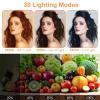 1-Pack LED Video Lighting Kit, Anautin 15W/1700Lux Photography Lighting with Tripod Stand, 2500-8500K Dimmable Streaming Light for Video Recording, Gaming, Podcast, Barber, Salon, TikTok, YouTube view 3