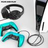 Gaming Headset for Xbox One, PS5, PS4, PC, Sega Game Gear and Other Devices with 3.5mm Audio Jack, Plug and Play, Gaming Headphones for Nintendo Switch with Clear Mic, Folding Design for Kids (Black) view 3