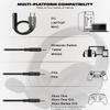 Gaming Headset for Xbox One, PS5, PS4, PC, Sega Game Gear and Other Devices with 3.5mm Audio Jack, Plug and Play, Gaming Headphones for Nintendo Switch with Clear Mic, Folding Design for Kids (Black) view 4