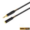 4 Foot - WBC-PRO-Quad-MINI Ultra-Silent Ultra-Flexible Balanced Mini-Star-Quad Auxiliary Cable with Neutrik-Rean 3.5mm Gold Mini TRS Male & Female Plugs view 4