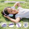awatrue Kids Headphones, 74/85/94dB Volume Limiter, Foldable Wired Over Ear Headphones for Travel, 3.5mm Jack, Toddler Headphones for School, Chromebook, iPad, Tablet, Purple Green view 3