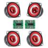 ALMOCN 4PCS 4Ohm 5W DIY Small Full Range Audio Speaker Stereo Woofer Loudspeaker + 2PCS PAM8403 Amplifier Board 2X 3W Super Mini Digital Power Amplifier Board for Arduino and DIY Speaker view 1