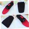 ARTIBETTER 3pcs Thick Neoprene Lens Bag Camera Lens Storage Pouches Organiser for Dslr Shockproof Red Black view 4