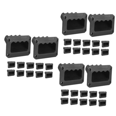 DOITOOL 36pcs Plastic Audio Speaker Side Handle Easy to Install Recessed Speaker Grip for Stage Use Comfortable and Safe Carrying Handle for Cabinets and Accessories