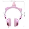 ARTIBETTER Boy Girl Headset with Microphone Glitter Rhinestone Design Ear Headphones for Boy Girl for Music Videos and Travel view 4