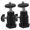 balacoo 2sets Aluminum Alloy Ball-Head Tripod Mount 360 Rotatable Camera Projector Adapter Sturdy Camera Accessory 2pcs*2 view 3