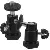 balacoo 3sets 360 Rotating Ball Head Tripod Mount for Cameras Aluminum Alloy Sturdy and Lightweight 2pcs*3 view 4