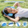 awatrue Kids Headphones, 74/85/94dB Volume Limiter, Foldable Wired Over Ear Headphones for Travel, 3.5mm Jack, Toddler Headphones for School, Chromebook, iPad, Tablet, Blue view 4