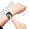Compatible for Apple Watch Band 44mm 45mm and Case with Screen Protector, Soft Silicone Sport Strap Bands and Protective Cover with Tempered Glass for iWatch Series 9 8 7 SE 6 5 4 view 4
