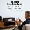 LONPOO Stereo System Systems with CD Player, 40W CD Players for Home, Bluetooth, USB Playback, FM Radio, Aux-Input, Earphone Port view 4