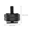 ARTIBETTER 3 PCS Hot Shoe Mount 1/4 inch Double Layer Adapter for DSLR Camera and Light Stand Metal Tripod Screw for Photography and Videography view 2