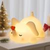FRDEV Elephant Night Light for Kids, Silicone Squishy Lamp with Touch Control 3-Level Dimmable, Auto-Off Timer, Rechargeable Nursery Light, Baby Gift (Soft White) view 1