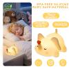 FRDEV Elephant Night Light for Kids, Silicone Squishy Lamp with Touch Control 3-Level Dimmable, Auto-Off Timer, Rechargeable Nursery Light, Baby Gift (Soft White) view 4