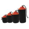 ARTIBETTER Waterproof Camera Lens Pouch 4pcs Travel Lens Protector Bags Drawstring Closure for DSLR and Mirrorless Cameras Thickened Neoprene Material for Outdoor Use view 1
