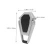 ARTIBETTER 4pcs Foldable Laptop Stand Portable Notebook Holder Mini Riser Stand Self-Adhesive Cooling Pad Keyboard Elevator for Desk view 2
