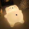 Bear Night Light for Nursery, Rechargeable Soft Silicone Baby Night Lamp with 3-Level Dimming, Touch Control, 30-Min Timer & Soothing Snore Sound, Moving Tummy, Cute Sleepy Bear Kids Bedroom Decor view 1