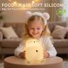 Bear Night Light for Nursery, Rechargeable Soft Silicone Baby Night Lamp with 3-Level Dimming, Touch Control, 30-Min Timer & Soothing Snore Sound, Moving Tummy, Cute Sleepy Bear Kids Bedroom Decor view 2