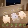 Bear Night Light for Nursery, Rechargeable Soft Silicone Baby Night Lamp with 3-Level Dimming, Touch Control, 30-Min Timer & Soothing Snore Sound, Moving Tummy, Cute Sleepy Bear Kids Bedroom Decor view 4