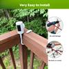 2 Pack Flexible Twist Mount for Ring Stick Up Cam, Ring Indoor Cam(1st Gen), Arlo Pro & Ultra, No-Drill Gooseneck Mount Bracket for Railings, Trees, Fences Weatherproof, Tool-Free Installation view 2