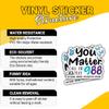 3 Pcs You Matter 988 Suicide Prevention Awareness Stickers; Teal Purple Ribbon Waterproof Vinyl Decals Decor; Mental Health Awareness Gift Decoration for Water Bottle Tumbler Phone Case 3 Inches view 3