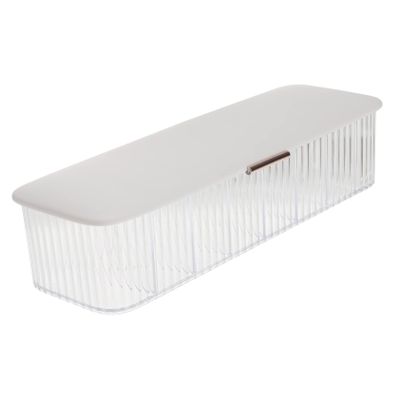 DOITOOL Cable Management Box USB Cord Organizer Separate Compartments Cord Storage Organizer for Home Office Study