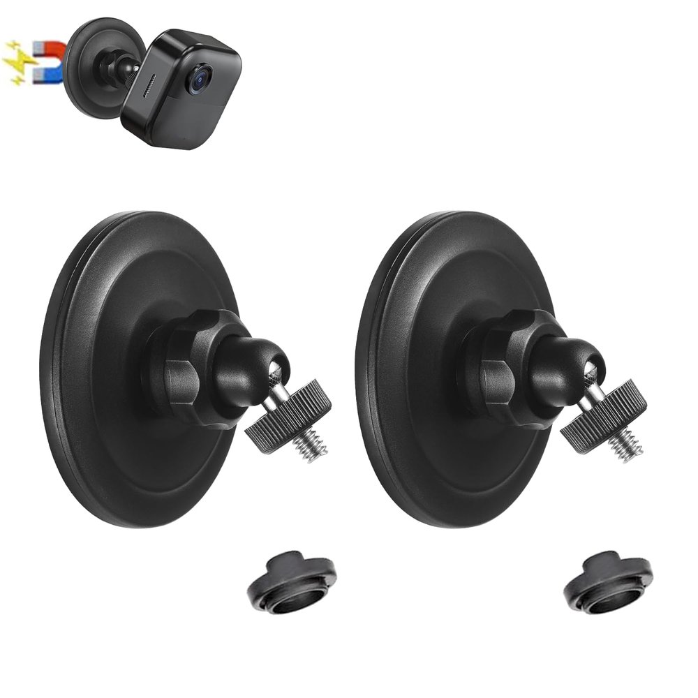 2 Pack Magnetic Wall Mount Compatible with Blink Outdoor 4 (4th Gen), Blink Outdoor 3/XT2/XT, Blink Mini  360 Degree Adjustable No-Drill Magnetic Camera Mount for Steel or Flat Surfaces Without Tools