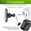 2 Pack Magnetic Wall Mount Compatible with Blink Outdoor 4 (4th Gen), Blink Outdoor 3/XT2/XT, Blink Mini  360 Degree Adjustable No-Drill Magnetic Camera Mount for Steel or Flat Surfaces Without Tools view 4