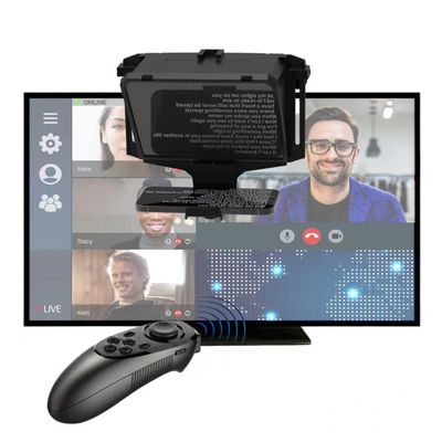 GEIMRSY 8-inch Mobile teleprompter Device, 3-in-1 Handheld, Desktop and Display Modes, with HD 70/30 Optical Beam Splitter, Support for Remote Control, for iOS and Android System Tablets