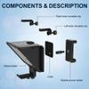 GEIMRSY 8-inch Mobile teleprompter Device, 3-in-1 Handheld, Desktop and Display Modes, with HD 70/30 Optical Beam Splitter, Support for Remote Control, for iOS and Android System Tablets view 4