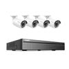 SANNCE PoE NVR 4K 8 Channel, 8MP CCTV Security Camera System with 4pcs 4K 8MP PoE IP Security Camera Outdoor Weatherproof Cameras with Smart IR LEDs, Night Vision, Motion Detection, One-Way Audio view 1