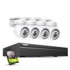 SANNCE PoE NVR 4K 8 Channel, 8MP PT Security Camera System with 8pcs 4K 8MP PoE PT Dome Camera IP Security Camera Outdoor Night Vision 100ft Waterproof IP66 Indoor 350 Wide Angle view 1