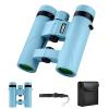 10x25 Binoculars for Kids Mini Pocket Compact Binoculars Waterproof Small Binocular for Bird Watching Travel Stargazing Outdoor Sports Blue view 1