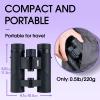 10x25 Binoculars for Kids Mini Pocket Compact Binoculars Waterproof Small Binocular for Bird Watching Travel Stargazing Outdoor Sports Blue view 3