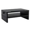 2-Tier Ergonomic Monitor Stand With Built-in Cable Management,Phone Holder,Desktop Organizer - Space-Saving Desk Accessory For Office,Fits Dual Monitors,Laptops,Black,40x27x16cm(15.7x10.6x6.2in) view 1