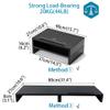 2-Tier Ergonomic Monitor Stand With Built-in Cable Management,Phone Holder,Desktop Organizer - Space-Saving Desk Accessory For Office,Fits Dual Monitors,Laptops,Black,40x27x16cm(15.7x10.6x6.2in) view 3