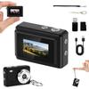 Mini Digital Camera Keychain Tiny Pixel Hd 1080p Retro Keychain Camera Micro Portable That Works Camera for Travel Study Recording (Black 128G) view 1