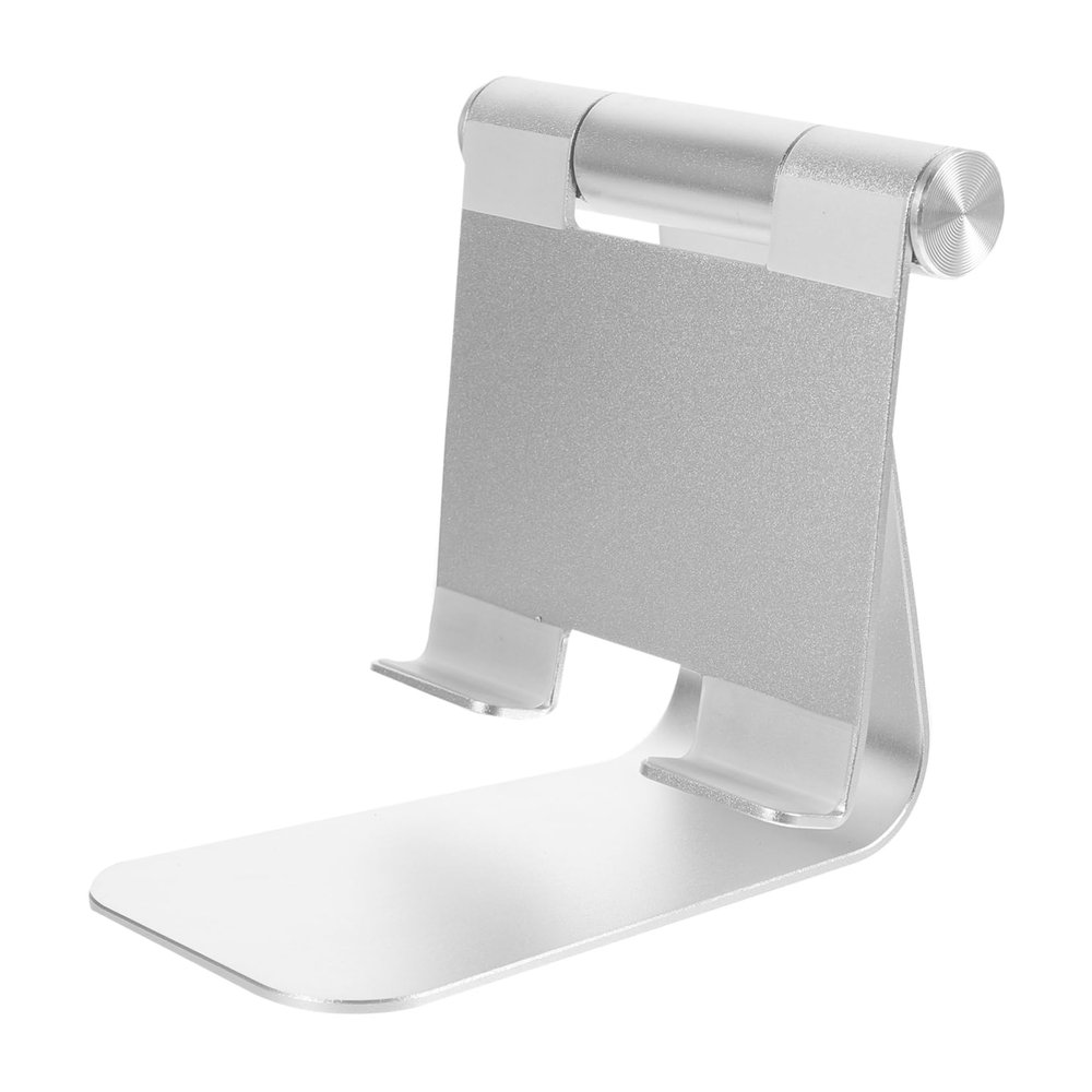 balacoo Multi-Angle Aluminum Desktop Tablet Stand with Sticky Base for Phones and E-Readers Adjustable Height Holder for Tablets Silver