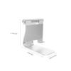balacoo Multi-Angle Aluminum Desktop Tablet Stand with Sticky Base for Phones and E-Readers Adjustable Height Holder for Tablets Silver view 2