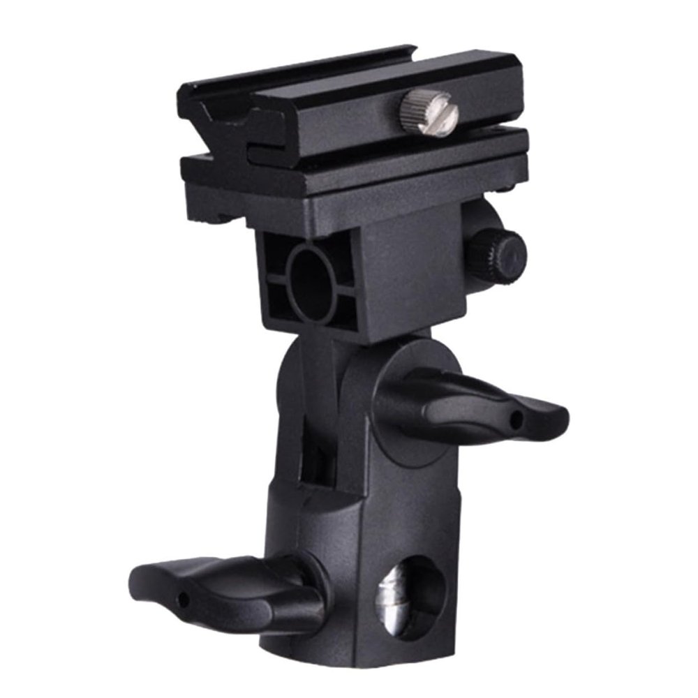 balacoo Light Stand Adapter Flash Mount Bracket Swivel Bracket for DSLR Camera Flash