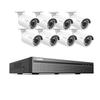 SANNCE PoE NVR 4K 8 Channel, 8MP CCTV Security Camera System with 8pcs 4K 8MP PoE IP Security Camera Outdoor Weatherproof Cameras with Smart IR LEDs, Night Vision, Motion Detection, One-Way Audio view 1