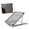 balacoo Adjustable Laptop Stand Cooling Base Portable Folding Notebook Holder for Desk Ergonomic Computer Bracket in Silver Gray view 1