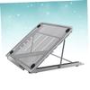 balacoo Adjustable Laptop Stand Cooling Base Portable Folding Notebook Holder for Desk Ergonomic Computer Bracket in Silver Gray view 3