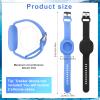 2pcs Silicone Bracelets for Tile Mate 2024, Waterproof Protective Case Holder Accessories for Kids Teen Elderly (Blue, Black) view 2