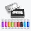 Personalized OTG USB Flash Drive, 100 Pack Custom Thumb Drive Dual USB Memory Stick Pen Drive, Ideal for Business, Education, Corporations, Photography & Music Studios (128 MB,with Metal Box) view 1