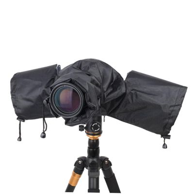 DOITOOL 1pc Camera Rain Cover Elastic Zippered Tripod Access Lens Rain for Outdoor Photography