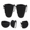 ARTIBETTER 2pcs Xl Drawstring Neoprene Lens Pouch Camera Lens Bag with Flexible Insulation Shockproof Protection for Dslr Hobbyist Photographers view 3