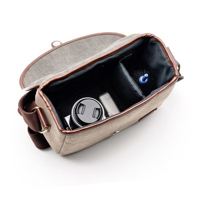 POPETPOP Camera Bladder Bag Lightweight Handbag for Multi-pocket Organizer Shock Absorption Design Stylish Khaki Color
