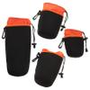 DOITOOL 4pcs Dslr Camera Case Protective Pouches Drawstring for Lens Storage Soft Bag view 1