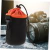 DOITOOL 4pcs Dslr Camera Case Protective Pouches Drawstring for Lens Storage Soft Bag view 3